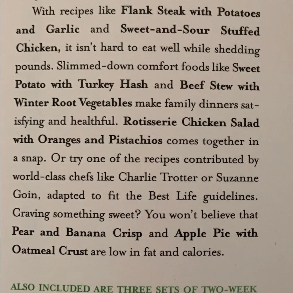 The BestLife Diet Cookbook 175 Delicious, Convenient, Family Friendly Recipes..